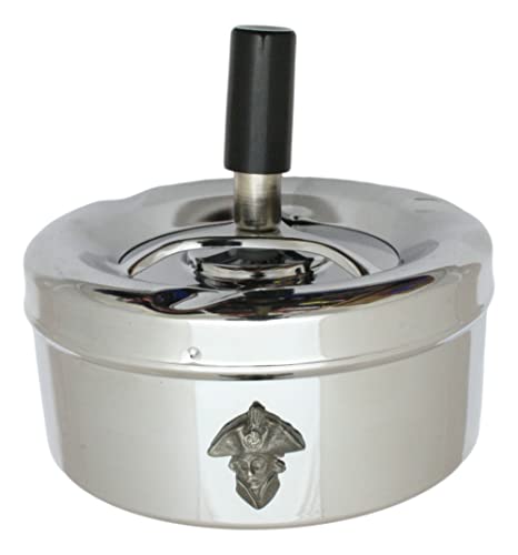 Admiral Nelson Rotary Ashtray Drop Down Button Outdoor Windproof Portable Smokers Gift 508
