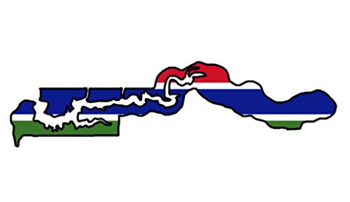 autocollant pour voiture ' GAMBIE ' Car Sticker Gambia (env. 11x3 cm)