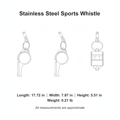 Silbato deportivo acero inoxidable para árbitros y entrenadores miniatura 7