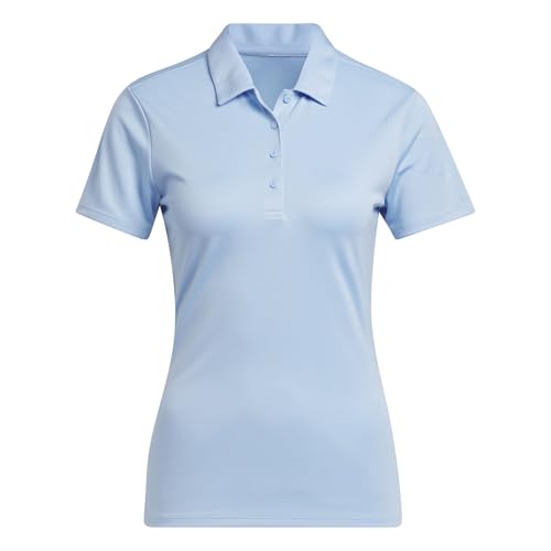 Polo sport femme Adidas bleu manches courtes respirant taille XL solide
