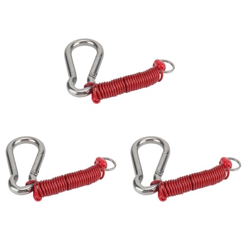 VENOAL 3 hebillas de seguridad para cuerda de resorte de remolque, con cremallera de 4 pies, cable de separación 80-01-2140