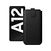 Produktbild Slabo Schutzhülle für Samsung Galaxy A12 (A125F) Schutztasche Handyhülle Case mit Magnetverschluss aus Kunstleder - SCHWARZ | Black