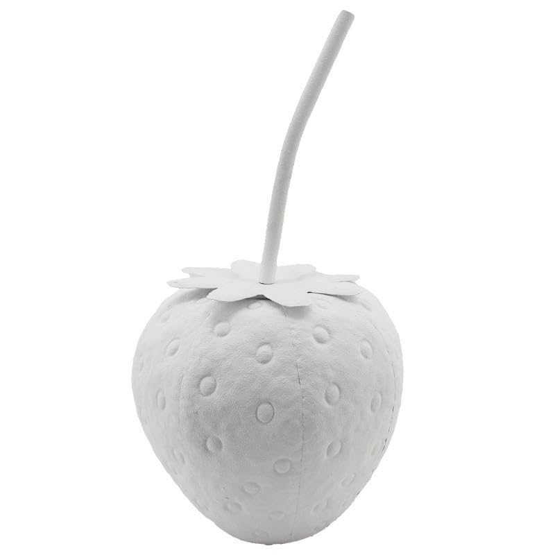 Fraise en métal blanc DRW 54 cm de haut, design grand format - 4
