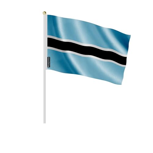 Drapeau Botswana 14x21cm en lot de 100 aux finitions soignées pour réception