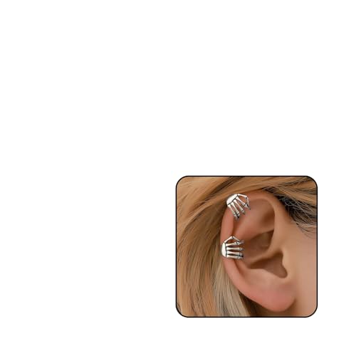 MEMFALL Skeleton Hand Ear Cuffs