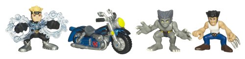 Wolverine Super Hero Squad Wolverine Motorcyle Dark Beast Havok
