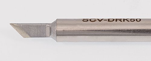 Image of Metcal SCV-DRK50 SxV Series Hand Soldering Tip for High Thermal Demand Applications, 460 Degree C Maximum Tip Temperature, Knife 45 Degree, 5.0mm Tip Size, 14mm Tip Length