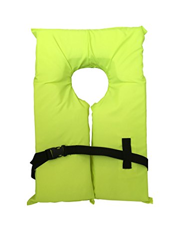 Hardcore Water Sports Adult Compliance PFD Type II Life Jacket (Neon Yellow)