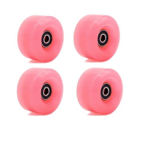 Ruedas de patines de doble línea de 58 mm con rodamientos morado claro 2
