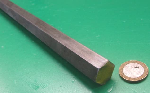 1018 Carbon Steel Hex Rod 0.750" (3/4") Diameter x 3 Foot Length