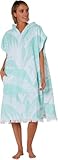 Gender: Women OCEAN EARTH Ladies Hooded Zip Poncho 2025 Mint