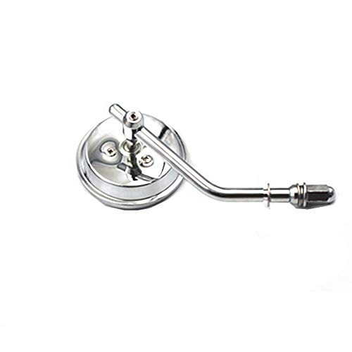 2X Motorcycle Round Rearview Mirrors For Harley Dyna Road Glide Sportster 1200 883 Bad Boy Fxstsb Softail Street Glide (Chrome) #TOP7