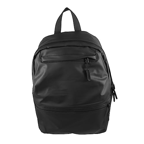 Sac à dos ordinateur portable noir Mikikit grand format nylon pour voyage