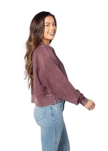 Image of chicka-d NCAA womens Corded Boxy Pullover