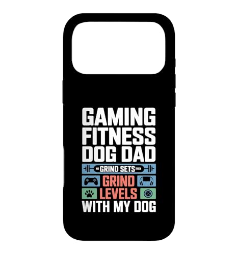 Gaming Fitness Dad Grind Set Then Level With My Dog �X�}�z�P�[�X iPhone 17 Pro Max �p