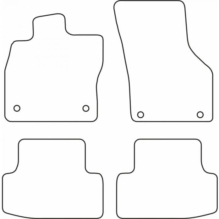 AutoStyle Set car mats compatible with Audi A3 (8Y) Sedan/Sportback 2020- excl. eTFSi/MHEV