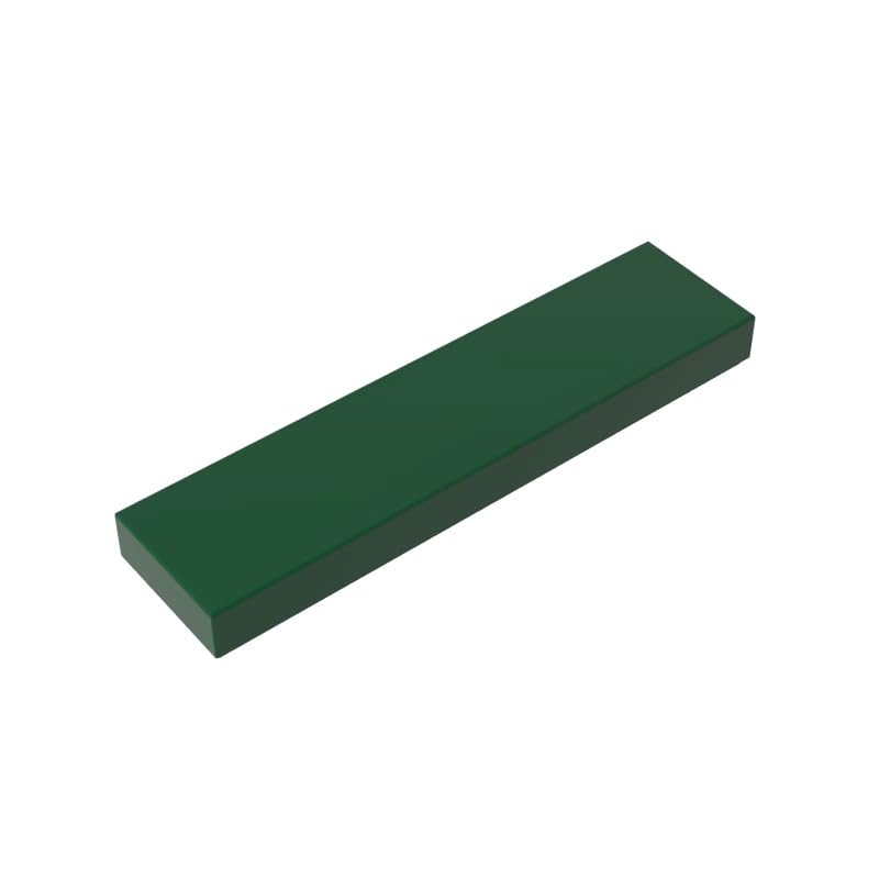 Gobricks 2431 Foundation Plate Tile 1x4 with Groove 50 Pieces GDS-563 Compatible with Lego Building Blocks Color:Dark Green โ image 1
