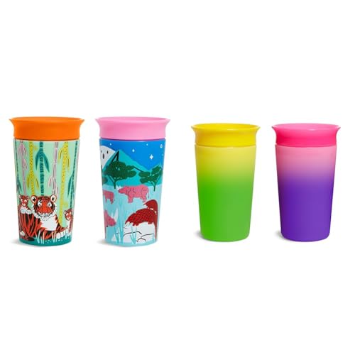 Munchkin Miracle 360°-Trinkbecher für Babys und Kleinkinder, BPA freier Trinklernbecher & Miracle 360°-Trinkbecher für Babys und Kleinkinder