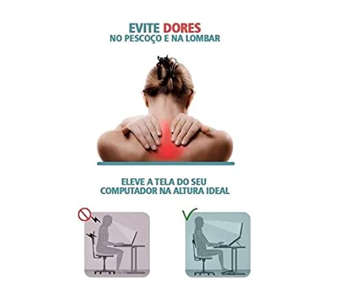 Base Suporte Notebook Regulável Preto Reliza