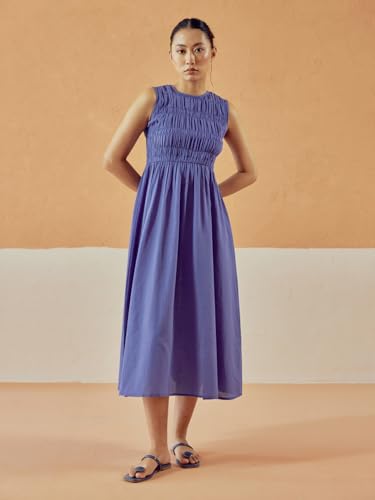 FIORRA lavender linen dress – image 4