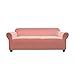 Argstar Copridivano Elasticizzato Antiscivolo 1 Pezzo, Copridivano in Spandex Jacquard, Proteggi Mobili Morbidi per Divano e Divano in Pelle (190-228 Cm, 3 Posti, Rosa, Lavabile)