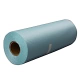 Rollo de papel de toalla azul no tejido multiusos con corte de línea para limpieza de aceite, limpieza resistente en industrial o tienda, 1 capa, 50 unidades/rollo (tamaño 40 x 28 cm por pieza), rollo