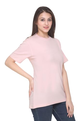Image of GODFREY Women Round Neck Half Sleeve Cotton T Shirts
