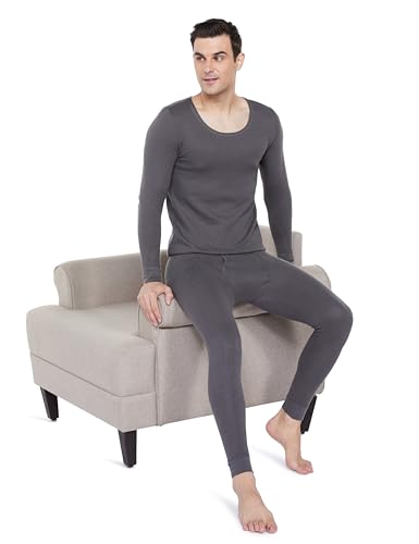 Image of Amazon Brand - Symbol Men Thermal Set (Top & Bottom) | Full Sleeve | Winter Wear | Body Warmer Set (Available in Plus Sizes)