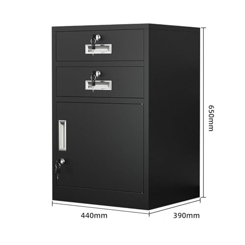 Armadietto in metallo con 4 cassetti chiudibili a chiave, soluzione di archiviazione sicura per ufficio per casa e ufficio, design moderno per uso professionale ed elegante