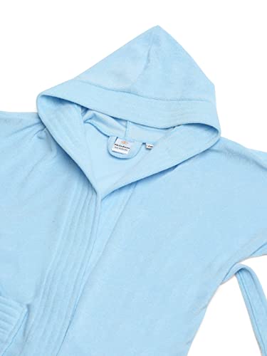 Image of CREEVA Cozy Hooded Bathrobe for Kids - Lightweight, Quick-Dry, and Perfect for Daily Use