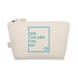 Spreadshirt Kleines Täschchen Selbst Gestalten Mit Foto Oder Text | Personalisierte Kosmetiktasche oder Federmäppchen, One Size, Natur