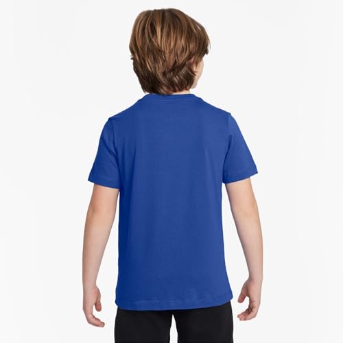 Nike Unisex Kinder K NSW Tee Emb Futura Lbr Shirt, Game Royal, 8-9 Jahre EU
