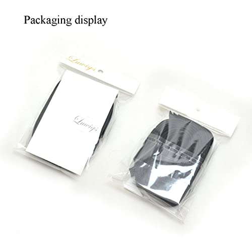 Luwigs Black Elastic Bands Wig Accessories For Making Wigs/Lace Frontal/Lace Closure 2.5Cm Width 6Pcs (Elastic Band, 6Pcs) #TOP6