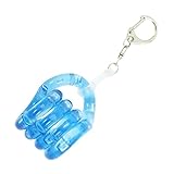 Tangle Jr. Classic - Jelly with Keychain - Fidget Toy Tangle to Take Everywhere - Fidget Keychain for Adults and Teens - Tangle Jr Keychain - Fidget for School and Office (Berry Blue)