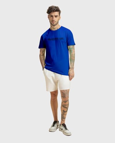 Image of Bewakoof Men's Monkey King Graphic Printed Cotton T-Shirt Regular Fit, Round Neck, Half Sleeves