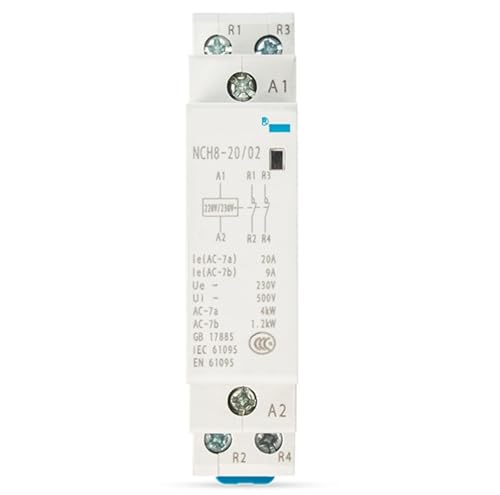 Contacteur ca AC230V NCH8 ideal pour controler la charge du chauffe-eau la nuit