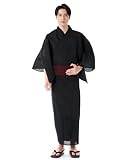 KYOETSU キョウエツ 浴衣 メンズ セット ゆかた 男性 黒 紺 おしゃれ C 4点セット