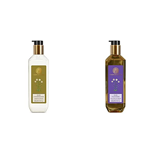 Image of Forest essentials Hair Conditioner Japapatti & Brahmi 200ml & Forest Essentials Hair Cleanser, Amla, Honey and Mulethi, 200ml