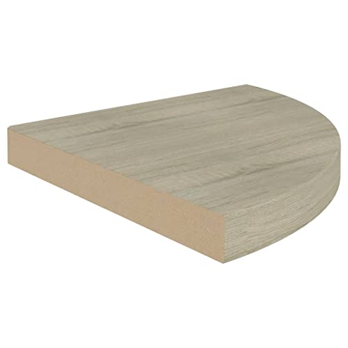 Skm Floating Corner Shelf Oak 13.8"X13.8"X1.5" Mdf #TOP3