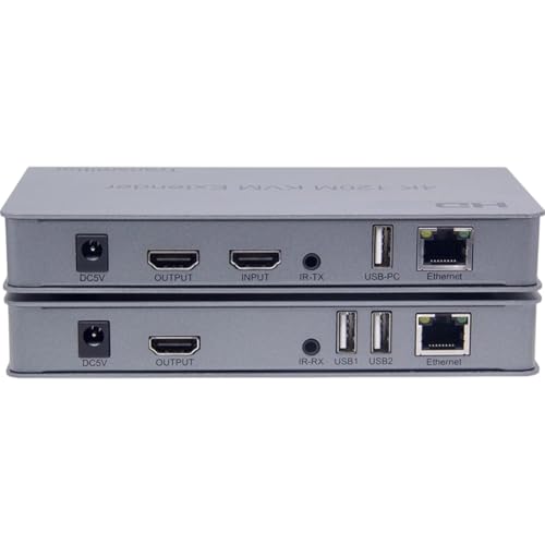 Extendeur KVM RJ45 4K USB-Audio-HD 120m Cat6 prolongateur clavier souris IR