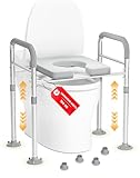 Ajuste Flexible – Compatible con la Mayoría de Inodoros: Este elevador para inodoro ofrece 7 niveles de ajuste de altura (66–81 cm), lo que permite adaptarlo a la longitud de las piernas y a la postura de cada usuario. Ideal para personas mayores, embarazadas, con movilidad reducida o en fase de recuperación. Permite un uso autónomo sin presión en las rodillas. Compatible con la mayoría de inodoros estándar.