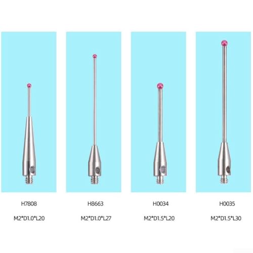 Stylet M2 H1345 avec tête sphérique en rubis pour sonde tactile 3D