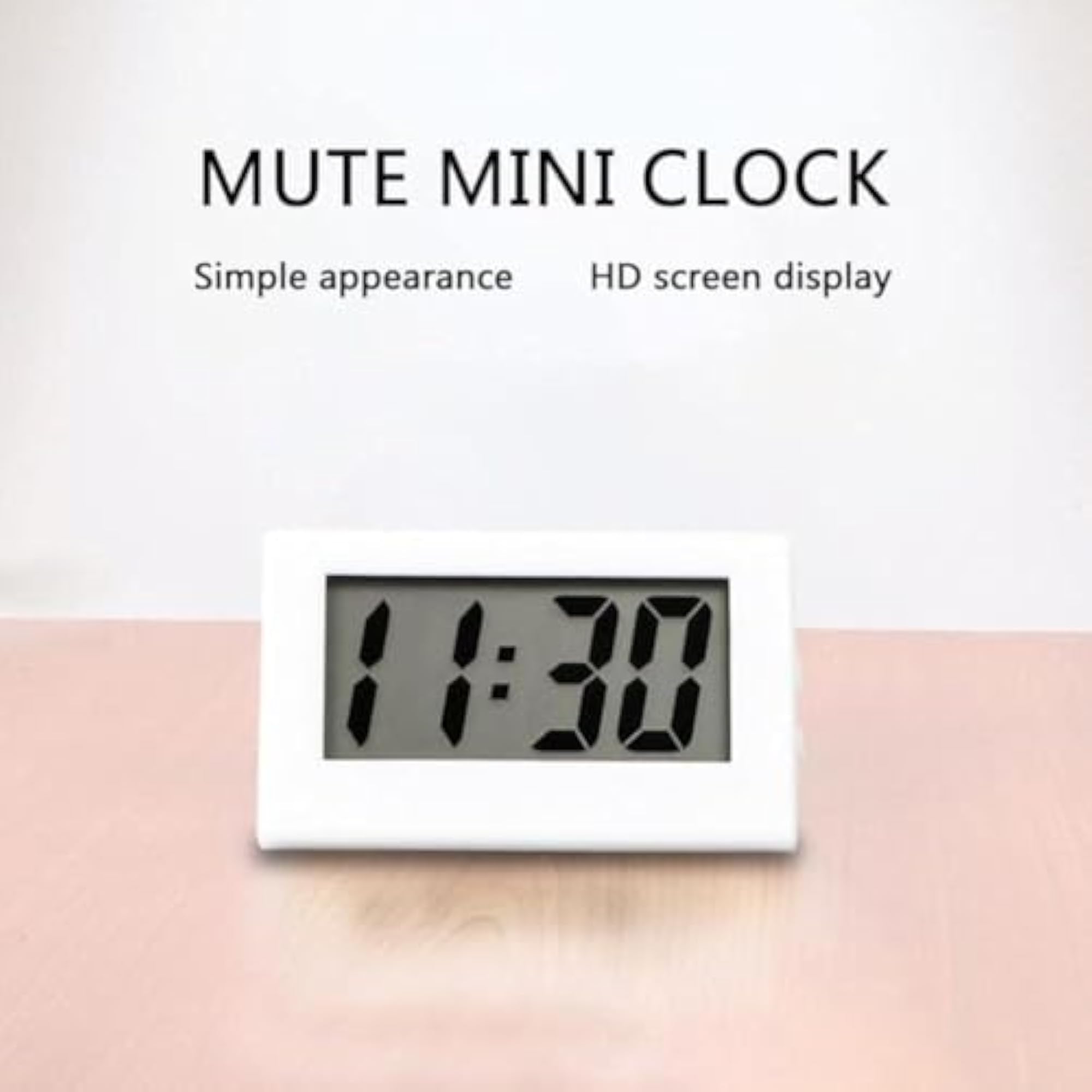 Mini Digital Clock Portable Cute Electronic for Car Dashboard