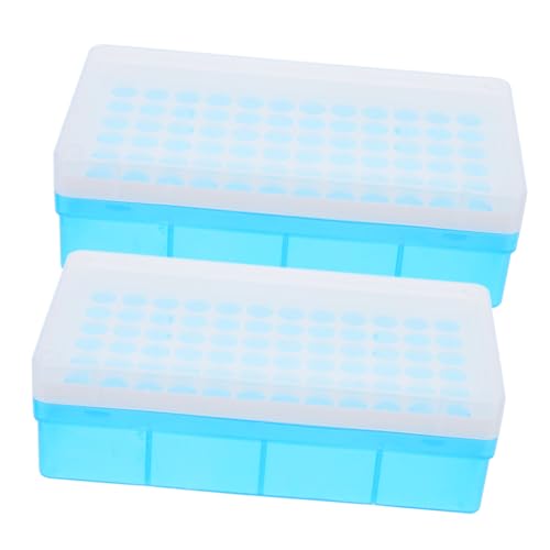 CHILDWEET Sturdy Plastic Rack 72 Hole 1.5ml Test Tube Holder for Laboratory Random