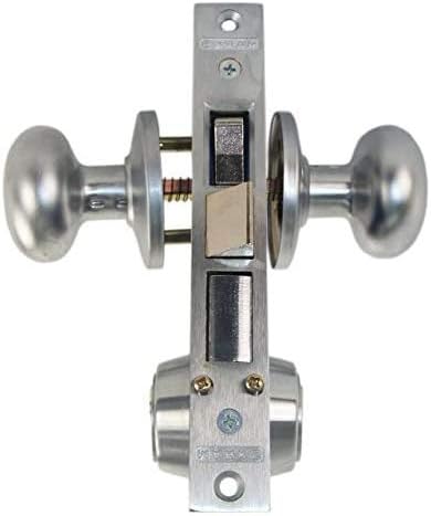 Marks 22AC LHR Satin Chrome Double Cylinder Iron Gate Ornamental Mortise Lock Set with 2-1/2" Backset