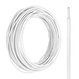 QUARKZMAN UL1007 Litzenfreier Draht 22 AWG 15 M 300V 22 AWG Elektrokabel Verzinntes Kupfer PVC 80 Grad Hochtemperatur Innenverdrahtung Für Feste Installationen Haushaltsgeräte Weiß
