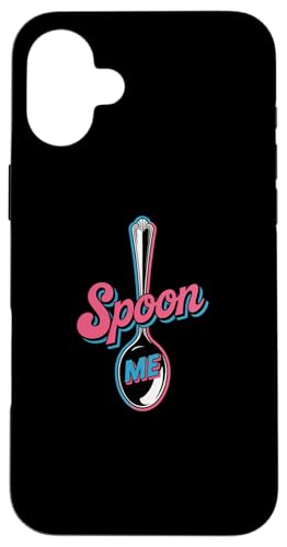 Funny Spoons ȃOtBbN t@j[Xv[ Ƃ킴Xv[ Me X}zP[X iPhone 16 Plus p
