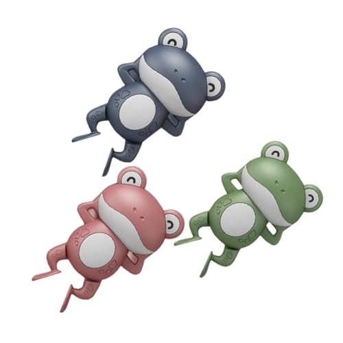 Jouet de bain pour bébé Veemoon : lot de 3 animaux en plastique à remonter pour garçon et fille