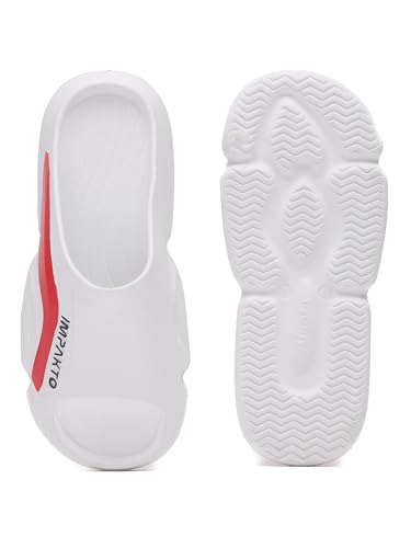 Image of Impakto Men EVA Flip Flops | Lightweight, Soft & Comfortable Slippers | Wide Toe Box, Airflow Ventilated Design, Anti-Skid & Water-Resistant, Indoor & Outdoor Chappal | Everyday Essentials
