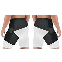 Tenbon Hip Brace for Sciatica Pain Relief Compression Wrap for Sciatic Nerve, Hamstring Pull, Hip Flexor Strain, Groin Injury, Pulled Thigh SI Belt Sacroiliac Joint Support Stabilizer for Men, Women